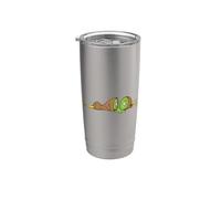 Kiwi oiseau tranché comme un kiwi Gobelet isotherme en acier inoxydable double paroi