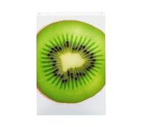 Kiwi Slice Drapeau de jardin double face avec œillets en laiton Décoration photo Fond pour cour, porche, pelouse 9,5 x 1,5 m