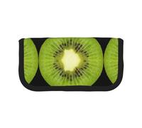 Kiwi Slice Petite trousse à crayons simple trousse à crayons esthétique, trousse de rangement pour crayons de bureau, Noir , Taille unique, Organiseur de sac