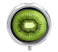 Kiwi Slice - Pilulier à 3 compartiments - Étanche - Pour poche ou sac à main