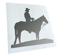 Kiwi Star autocollants - Cowboy avec cheval steppe - Autocollant pour voiture sticker Bomb Decals Tuning couvrir