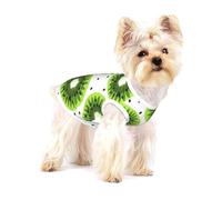 Kiwi,T-Shirt sans Manches en Coton pour Animaux de Compagnie, Gilet Respirant, Extensible et Doux,M