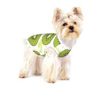 Kiwi,T-Shirt sans Manches en Coton pour Animaux de Compagnie, Gilet Respirant, Extensible et Doux,M