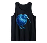 Kiwi vitrail Bleu Débardeur