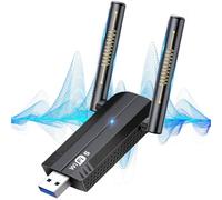 KiWiBiRD Clé WiFi USB 3.0 pour PC, Adaptateur Clef WiFi USB 1300Mbps Double Bande 5G 2.4G Hz avec antenne 5dBi, Compatible avec PC Gamer, Ordinateur Portable, Windows 11/10/8.1/7/Vista/XP