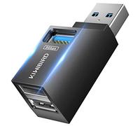 KiWiBiRD Hub USB Mini avec Multi Ports (1x USB 3.0, 2X USB 2.0), Adaptateur d'extension de répartiteur USB pour Ordinateur Portable MacBook Compatible avec clé USB imprimante Clavier Souris Casque
