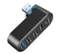 KiWiBiRD Double USB, doubleur USB Mini hub USB 4 Ports USB3.0 USB2.0 USBC Compatible avec PC Ordinateur Portable imprimante téléphone PS5 Clavier Souris Casque clé USB