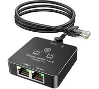 KiWiBiRD Hub Switch RJ45,multiprise ethernet repartiteur doubleur Prise Double Sortie gigabit 1000Mbps 2 Port Splitter pour Cable