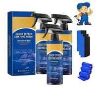 Kiwient Car Cleaner, Undersunny Car Shine, Frameworkous Advanced Car Quick-Acting Coating Agent Spray, Appreciare Car Coating Spray for Shine & Protection, Quickeffect Coating Agent (3)