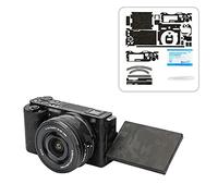 KIWIFOTOS Autocollant de protection anti-rayures pour appareil photo Sony ZV-E10 sans miroir avec objectif 16-50 mm Kit de couverture antidérapante (motif camouflage)