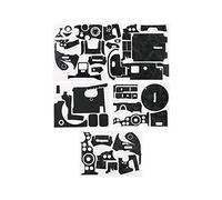 KIWIFOTOS Autocollant de protection pour appareil photo Canon EOS R6 - Anti-rayures - 3M - Noir ombré