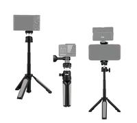 KIWIFOTOS Mini perche à selfie pour GoPro Hero 12 11 10 9 DJI Action 5 Pro 4 Caméra d'action pour Sony ZV1 ZVE10 II ZV1F RX100VII et plus encore Trépied de voyage extensible pour Vlog Shooting Live