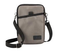 KIWIFOTOS Pochette de Voyage pour Téléphone Portable Triple Multifonction avec Bandoulière et Mousqueton pour Smartphone, Carte Dimensions Intérieures 170 x 110 x 15 mm (Aqua Silver)