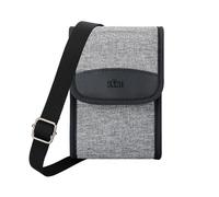 KIWIFOTOS Sac à Bandoulière Compact pour Caméra, Sac de Voyage, Sac à Bandoulière pour Appareil Photo Reflex/sans Miroir et Objectif pour Canon, Nikon, Sony, Fujifilm, Ricoh, avec Bandoulière (Gris)