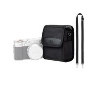 KIWIFOTOS Sacoche de Voyage compacte pour Appareil Photo numérique Leica SOFORT 2, Fuji XE5 X100VI X100V X100, Alpha A6700 A6600 A6000 avec Objectif 16-50 mm, Z30/Z50 avec Objectif 16-50 mm (Noir)