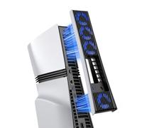 KIWIHOME Ventilateur de Refroidissement Amélioré pour PS5 Pro avec 4 Ventilateurs et 36 Ailettes, Refroidissement Plus Silencieux à Vitesse Variable,Non compatible avec PS5 2020/Version Slim 2023