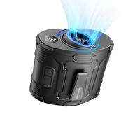 KIWIHOME Ventilateur de Taille Portable, Flux d'air Rotatif 360° et Ajustement 10°, Ventilateur à Clip avec Interrupteur Physique, 4 en 1 pour Travail en Extérieur, Camping, Voyage, Été