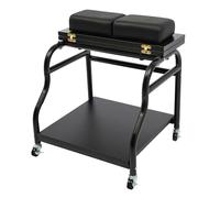 KiwiHood Chariot de bain de pieds portable avec plateau pliable, chariot esthétique mobile à 2 étages avec 4 roues pour bains de pieds, manucure et massage dans les salons de beauté, les cliniques et