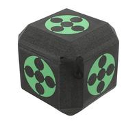 KiwiHood Cible de tir à l'arc cubique - Cible d'entraînement verte de 23 cm avec plusieurs surfaces cibles pour l'intérieur et l'extérieur, cube d'entraînement pour la chasse et le tir à l'arc sportif