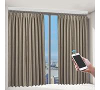 KiwiHood Rail de rideau électrique avec rail automatique, système de rideaux motorisé, système intelligent avec application, voix, télécommande, pour salon, chambre à coucher, 2,16 à 4,2 m