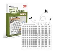 Kiwinurse Lot de 5 recharges de pièges à mouches UVA pour UVLA1001 à l'intérieur, attraper les moucherons, les mouches domestiques et les mouches des fruits - Adhésif simple face