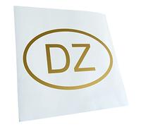 Kiwistar - Autocollant - Algerie DZ - or - G10 - Pour voitures, vélos, véhicules, motos, cyclomoteurs, tuning, vitres arrière