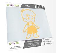 Kiwistar - autocollant bébé - crème - Stickers salopette garçon - sans texte souhaité 20cm - pour voitures, motos, vélos, tuning