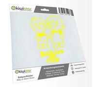 Kiwistar - autocollant bébé - Jaune fluo - Frères et Sœurs Garçon Fille - Baby on Tour 15cm - pour voitures, motos, vélos, tuning