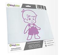 Kiwistar - autocollant bébé - lilas - Stickers salopette garçon - sans texte souhaité 15cm - pour voitures, motos, vélos, tuning
