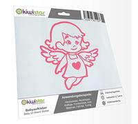 Kiwistar - autocollant bébé - rose clair - fille petit ange - sans texte souhaité 30cm - pour voitures, motos, vélos, tuning
