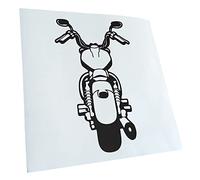 Kiwistar - Autocollant - Biker - Rocker - Chopper - noir mat - G10 - Pour voitures, vélos, véhicules, motos, cyclomoteurs, tuning, vitres arrière
