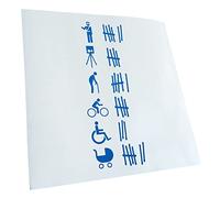 Kiwistar - Autocollant - Liste des Victimes Vertical - Bleu - G10 - pour Voitures, vélos, véhicules, Motos, cyclomoteurs, Tuning, vitres arrière