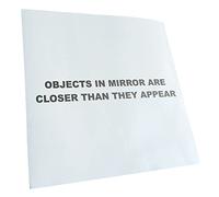 Kiwistar - Autocollant - objects en voiture-mirror-closer appear - argent - G10 - Pour voitures, vélos, véhicules, motos, cyclomoteurs, tuning, vitres arrière