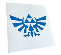 Kiwistar - Autocollant - Triforce feu 18 x 11 cm - bleu - G10 - Pour voitures, vélos, véhicules, motos, cyclomoteurs, tuning, vitres arrière