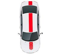 Kiwistar - Rayures vipère 4 m de Longueur Rayures décoratives Rayures de Course Se Rallier réglage décor Autocollant de Voiture Bande de vipère