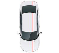 Kiwistar - Rayures vipère 4 m de Longueur Rayures décoratives Rayures de Course Se Rallier réglage décor Autocollant de Voiture Bande de vipère