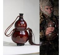 KIWZXKA Black Myth Wukong Gourde Bouteille d'eau, récipient à boisson, gourde naturelle portable, bouteille de gourde Wukong Cosplay, gourde à boire for la décoration