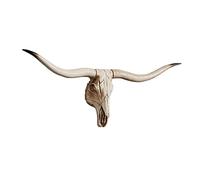 KIWZXKA Tête Taureau Décoration Murale Tête De Taureau Taureau Tête Mort Bois Cornes Polyrésine Énorme Décoration Murale Suspendue, Tête Taureau Décoration Murale for Chambre Ou Salon