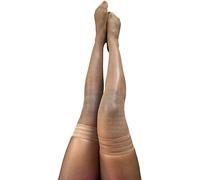 Kix`ies Stockings For Women | Thigh High Stockings with No-Slip Grip Stay Ups Thigh Bands | Womens Thigh High Stockings, Chocolate, S