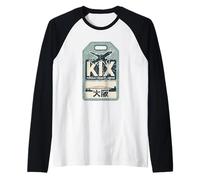 KIX Kansai Osaka Code aéroport Japonais Souvenir Kanji Manche Raglan