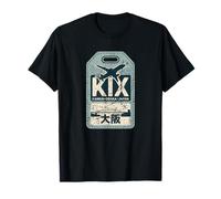 KIX Kansai Osaka Code aéroport Japonais Souvenir Kanji T-Shirt