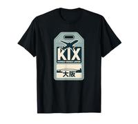 KIX Kansai Osaka Code aéroport Japonais Souvenir Kanji T-Shirt
