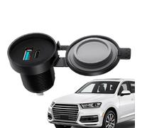 Kixolazr Adaptateur pour Chargeur De Voiture,Adaptateur De Charge Rapide Double Prise | Chargeur Véhicule Étanche Rapide,pour Téléphone Écouteurs Moto Camion Camping-Car Voyage Extérieur