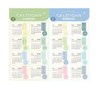 Kixolazr Autocollants De Calendrier Pour Planificateur,Gestion d'Emploi du Temps Imperméable,Onglets D'Index Mensuels Pour Autocollants Calendrier | Pour Journaux Cahiers Scrapbooking École