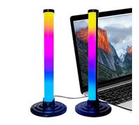 Kixolazr Barre Lumineuse LED RGB - Lampe d'Ambiance à Synchronisation Musicale,Contrôle Vocal Changement de Couleur Rétroéclairage TV,pour Home Cinéma Chambre Fête Streaming Arrière-plan Vacances