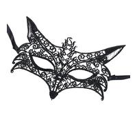 Kixolazr Cache-Yeux Dentelle Noir | Accessoire Déguisement Visage - Bandeau Cosplay Halloween pour Femmes Adolescents Filles Carnaval Soirée Spectacle