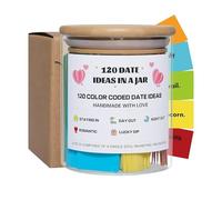 Kixolazr Idées de soirées en pot | Cartes à code couleur pour couples | Coffret cadeau créatif pour mariage, et fête prénuptiale avec suggestions pré-écrites