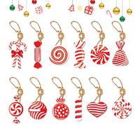 Kixolazr Jolies décorations de Noël - Pendentifs Père Noël | Décorations en papier de dessin animé pour intérieur, maison, voiture, lieu de travail, plafond, fête, anniversaire