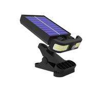 Kixolazr Lumières Solaires De Gouttière - Lumières Solaires à Clip pour Jardin - Projecteur à Détecteur de Mouvement pour Clôture Pelouse Piscine Porche Allée Garage Balcon Camping