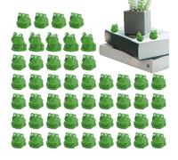 Kixolazr Mini Grenouilles - 50 Pièces de Décorations Animalières Mignonnes et Réalistes en Résine,Décoration Grenouille pour Jardin Et Terrarium,pour, Cadeaux Anniversaire, Décor Bureau Terrarium